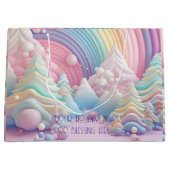 Creëer Uw eigen regenboog Snoep kerstbomen Groot Cadeauzakje (Voorkant)