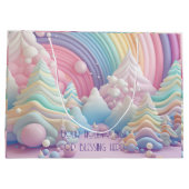 Creëer Uw eigen regenboog Snoep kerstbomen Groot Cadeauzakje (Achterkant)