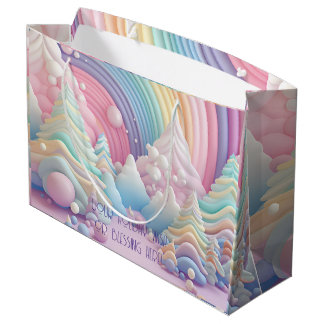 Creëer Uw eigen regenboog Snoep kerstbomen Groot Cadeauzakje