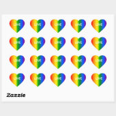 Creëer Uw eigen regenboogombre-gesprekskunst Hart Sticker (Vel)