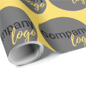 CREËER UW EIGEN REPETERENDE PATROON BUSINESS LOGO CADEAUPAPIER (Rol Hoek)