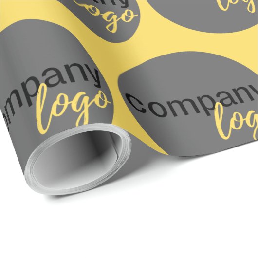 CREËER UW EIGEN REPETERENDE PATROON BUSINESS LOGO CADEAUPAPIER (Rol Hoek)