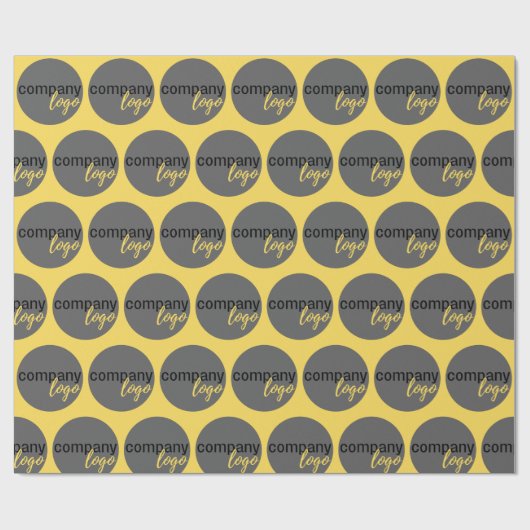 CREËER UW EIGEN REPETERENDE PATROON BUSINESS LOGO CADEAUPAPIER (Vlak)