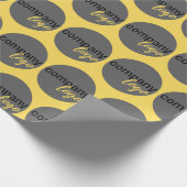 CREËER UW EIGEN REPETERENDE PATROON BUSINESS LOGO CADEAUPAPIER (Hoek)