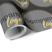 CREËER UW EIGEN REPETERENDE PATROON BUSINESS LOGO CADEAUPAPIER (Rol Hoek)