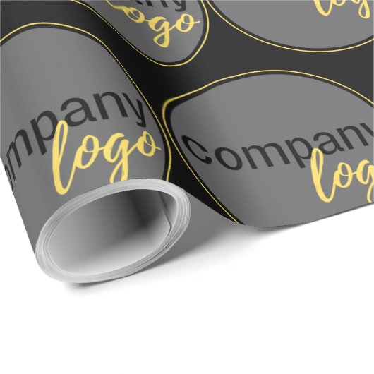 CREËER UW EIGEN REPETERENDE PATROON BUSINESS LOGO CADEAUPAPIER (Rol Hoek)