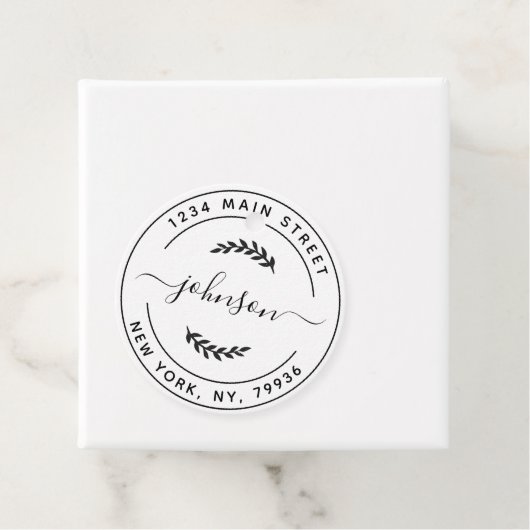 Creëer Uw eigen retouradres Bedankjes Labels (In situ)