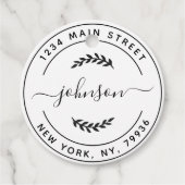 Creëer Uw eigen retouradres Bedankjes Labels (Voorkant)