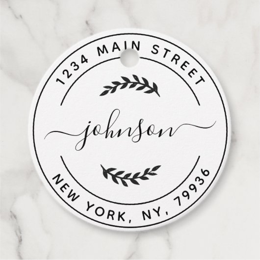 Creëer Uw eigen retouradres Bedankjes Labels (Voorkant)