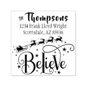 Creëer Uw eigen retouradres Kerst Kaart Zelfinktende Stempel (Design)