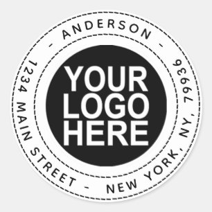 Creëer Uw eigen retouradres met Logo Ronde Sticker