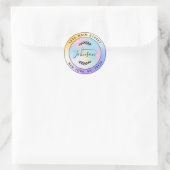 Creëer Uw eigen retouradres Ronde Sticker (Tas)