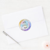 Creëer Uw eigen retouradres Ronde Sticker (Envelop)