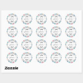 Creëer Uw eigen retouradres Ronde Sticker (Vel)