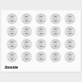 Creëer Uw eigen retouradres Ronde Sticker (Vel)