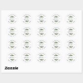 Creëer Uw eigen retouradres Ronde Sticker (Vel)