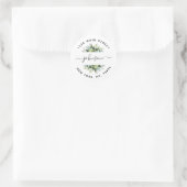 Creëer Uw eigen retouradres Ronde Sticker (Tas)