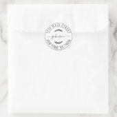 Creëer Uw eigen retouradres Ronde Sticker (Tas)