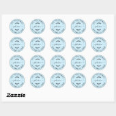 Creëer Uw eigen retouradres Ronde Sticker (Vel)