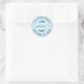 Creëer Uw eigen retouradres Ronde Sticker (Tas)