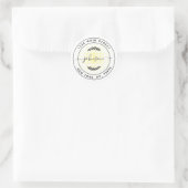 Creëer Uw eigen retouradres Ronde Sticker (Tas)