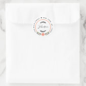 Creëer Uw eigen retouradres Ronde Sticker (Tas)