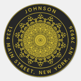 Creëer Uw eigen retouradres Ronde Sticker