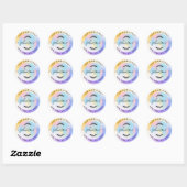 Creëer Uw eigen retouradres Ronde Sticker (Vel)