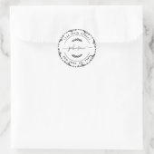 Creëer Uw eigen retouradres Ronde Sticker (Tas)