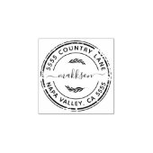 Creëer Uw eigen retouradres Rubberstempel (Afrduk)