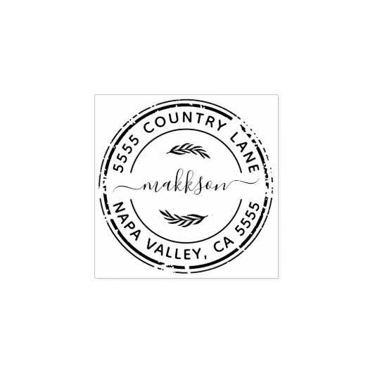 Creëer Uw eigen retouradres Rubberstempel (Afrduk)