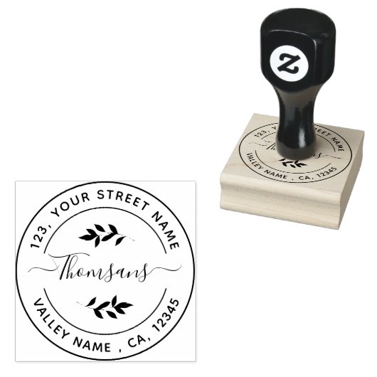 Creëer Uw eigen retouradres Rubberstempel (Gestempeld)