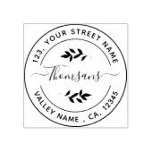 Creëer Uw eigen retouradres Rubberstempel (Afrduk)