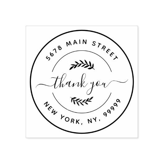 Creëer Uw eigen retouradres Rubberstempel (Afrduk)