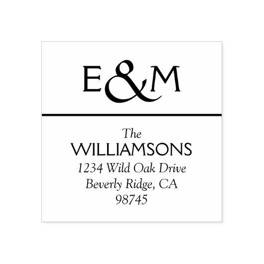 Creëer uw eigen retouradres rubberstempel (Afrduk)