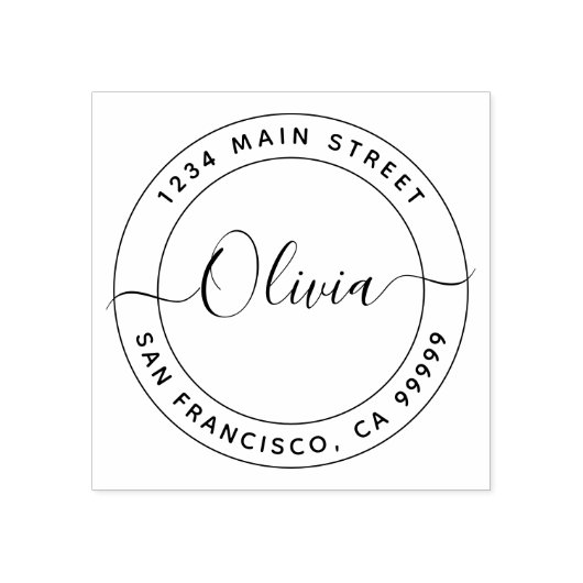 Creëer Uw eigen retouradres Rubberstempel (Afrduk)