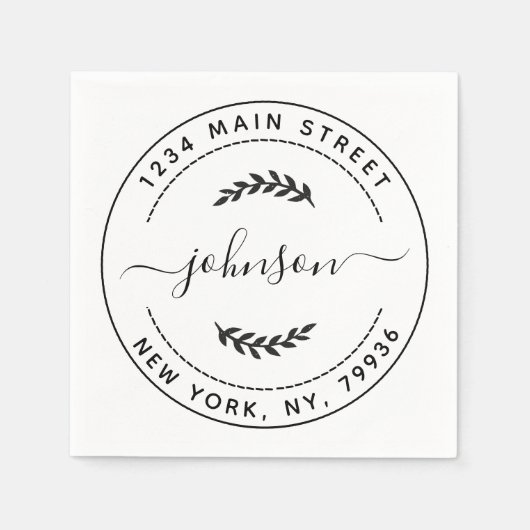 Creëer Uw eigen retouradres Servet (Voorkant)