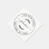 Creëer Uw eigen retouradres Servet (Hoek)