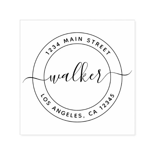 Creëer Uw eigen retouradres Zelfinktende Stempel (Design)