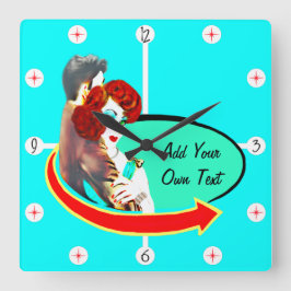 Creëer Uw eigen Retro 50s Diner Vierkante Klok