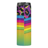 Creëer Uw eigen Retro 90s Rainbow & Leopard Print Thermosbeker (Achterkant)