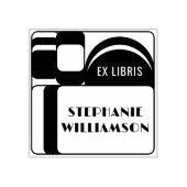 Creëer Uw eigen  Retro Ex Libris Naam Rubberstempel (Afrduk)