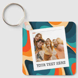 Creëer uw eigen retro foto sleutelhanger