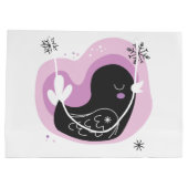 Creëer uw eigen retro Franse Hen Kerstmis Groot Cadeauzakje (Achterkant)