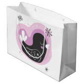 Creëer uw eigen retro Franse Hen Kerstmis Groot Cadeauzakje (Achterkant Gekanteld)