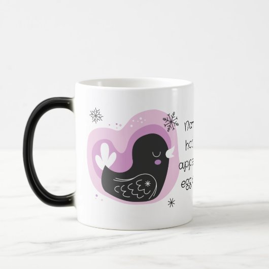 Creëer uw eigen retro Franse Hen Kerstmis Magische Mok (Links)