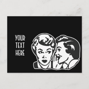 CREËER UW EIGEN RETRO GOSSIP LADY GIFTS BRIEFKAART