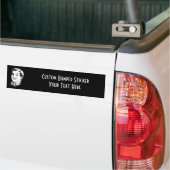 CREËER UW EIGEN RETRO GUY BOW STROPDAS GIFTEN BUMPERSTICKER (Op Truck)