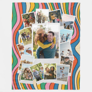 Creëer Uw Eigen Retro Instant Film Fotocollage Fleece Deken