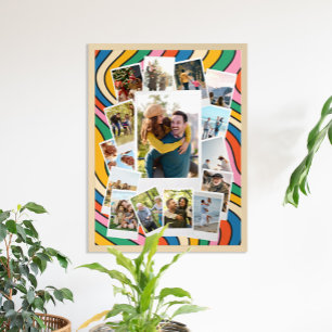 Creëer Uw Eigen Retro Instant Film Fotocollage Poster